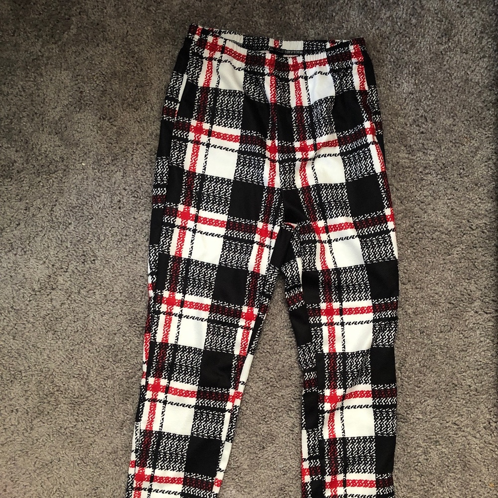 Plaid leggings